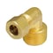 Everflow 3/8 O.D. COMP x 1/2 MIP Reducing 90 Degree Elbow Pipe Fitting, Lead Free Brass C69R-3812-NL - alternate 4